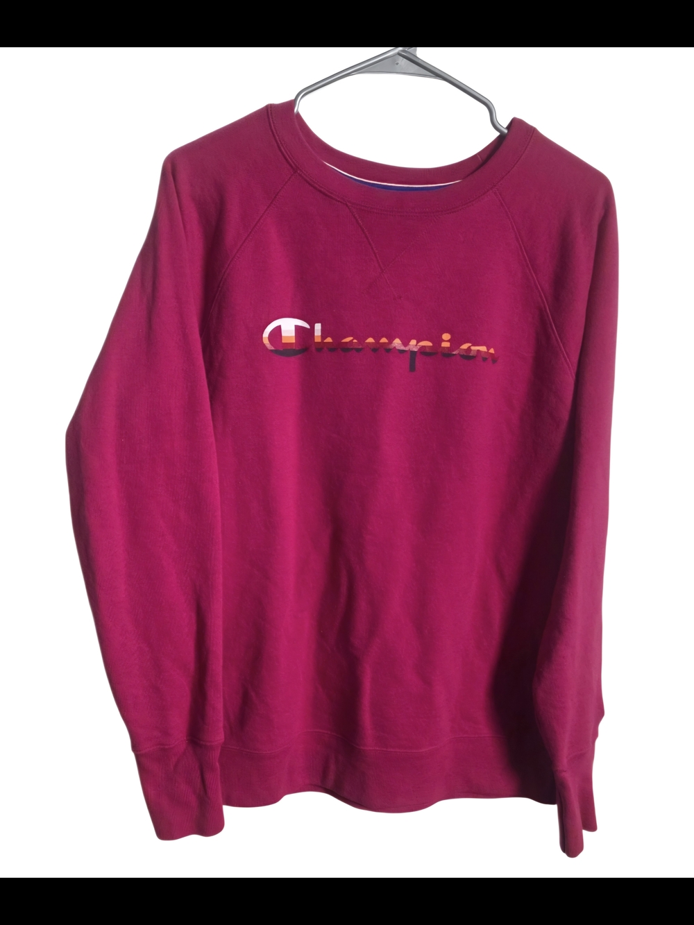 Champion Men's Pink Crewneck Sweatshirt
